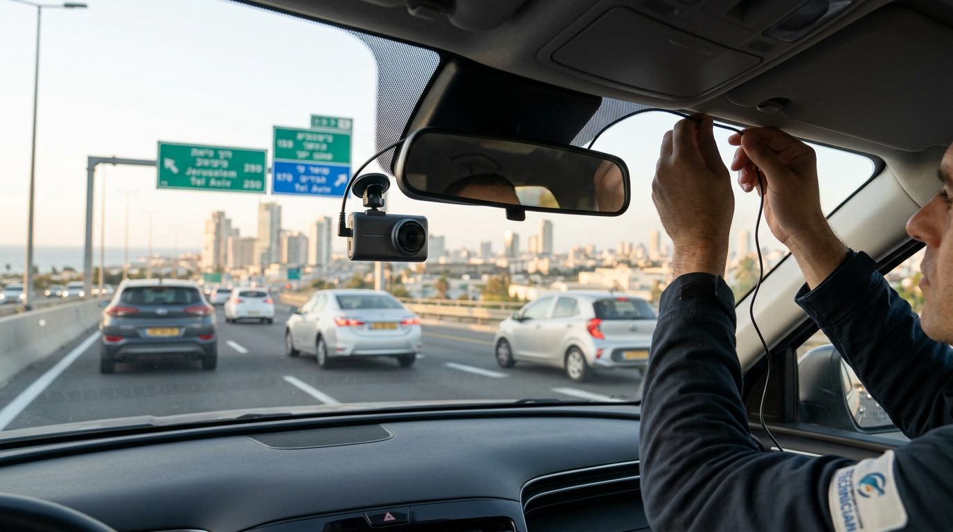 מצלמת דרך לרכב כולל התקנה: מדריך מלא לבטיחות וראש שקט